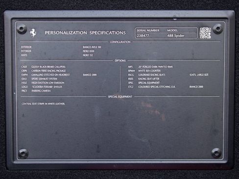 Used 2019 Ferrari 488 Spider Base image 25