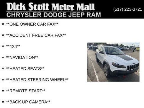 Used 2019 Jeep Cherokee Trailhawk w/ Comfort/Convenience Group AWD/4WD image 3