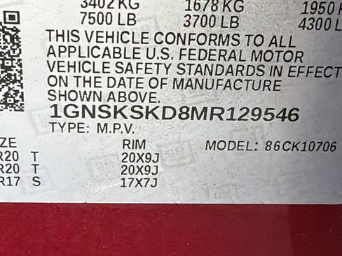 Used 2021 Chevrolet Tahoe Premier w/ Premium Package image 34