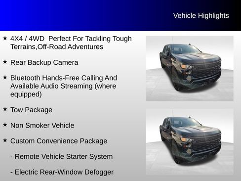 Used 2022 Chevrolet Silverado 1500 Custom w/ LPO, Dark Essentials Package AWD/4WD image 4