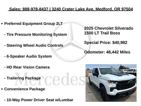 Used 2025 Chevrolet Silverado 1500 LT Trail Boss w/ Protection Package AWD/4WD image 24