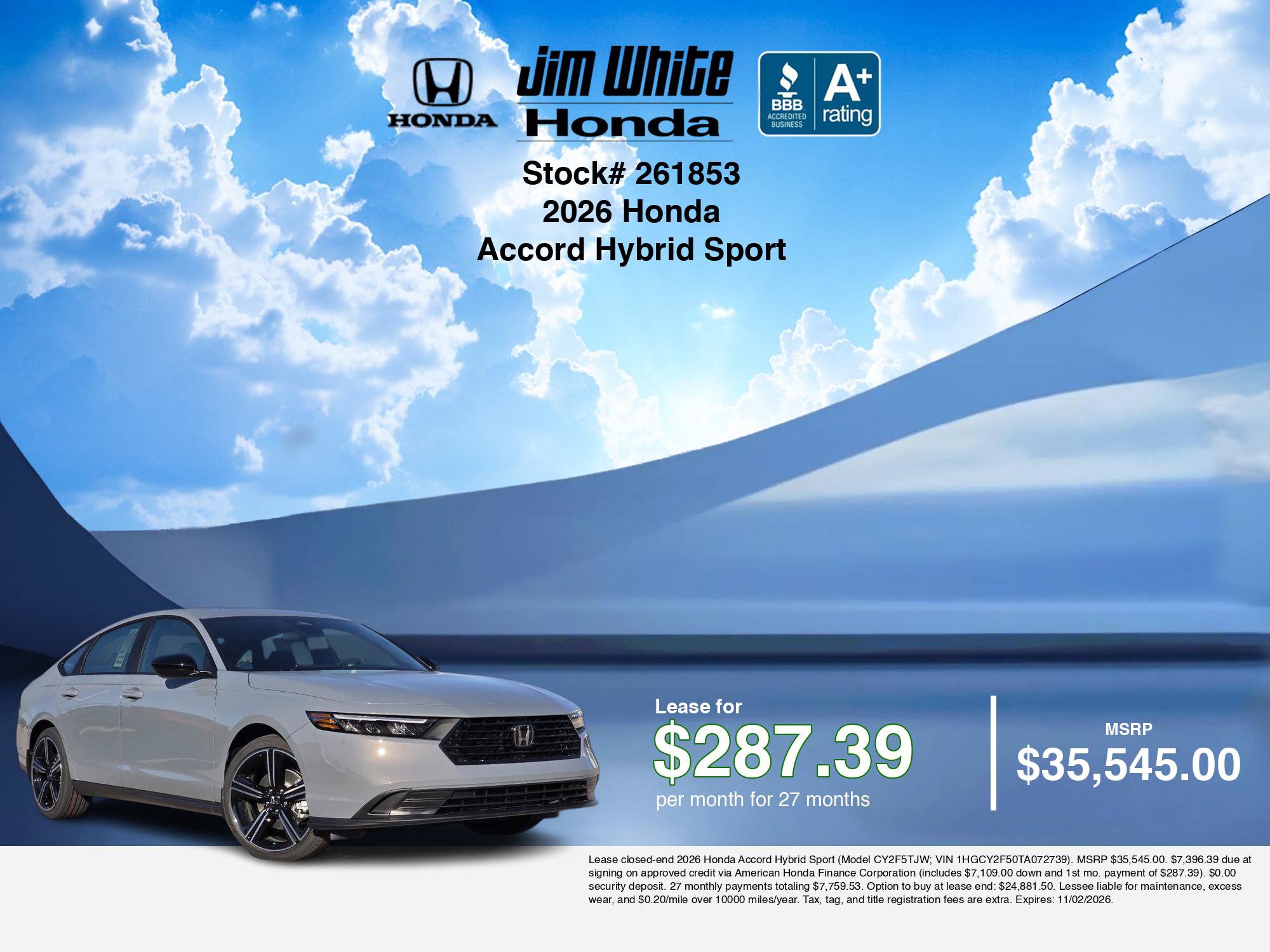 New 2026 Honda Accord Sport image 5