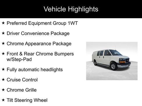 Used 2024 GMC Savana 2500 w/ Driver Convenience Package image 2