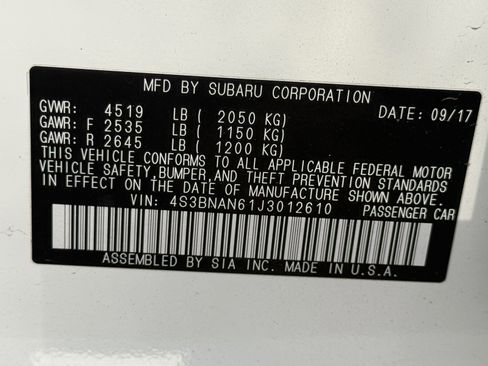 Used 2018 Subaru Legacy 2.5i Limited AWD/4WD image 8