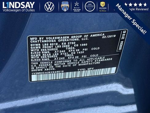 Used 2019 Volkswagen Atlas SEL Premium image 26
