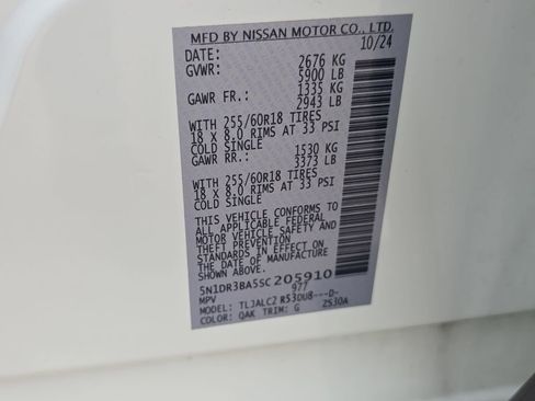 Used 2025 Nissan Pathfinder SV FWD image 35