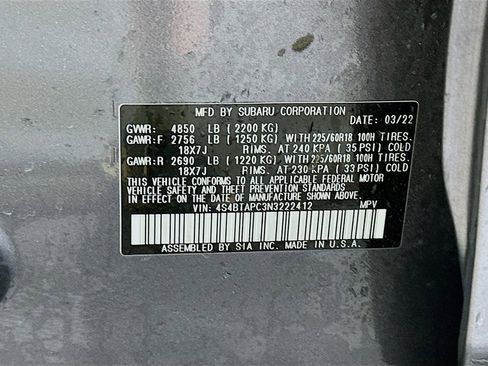 Used 2022 Subaru Outback Touring AWD/4WD image 34