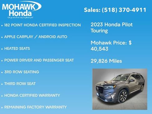 Certified 2023 Honda Pilot Touring image 16