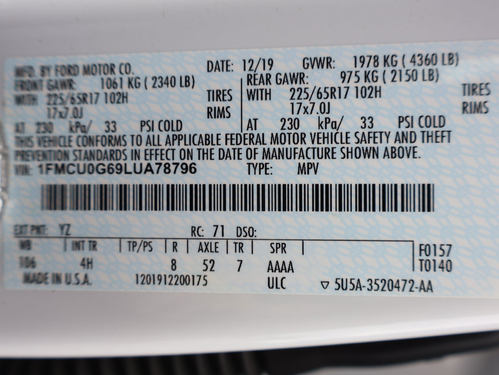 Used 2020 Ford Escape SE FWD image 38