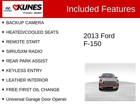 Used 2013 Ford F150 Lariat w/ Lariat Chrome Pkg AWD/4WD image 2