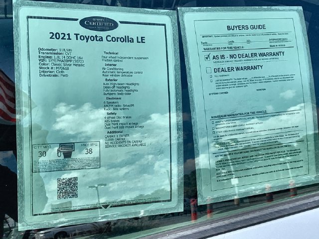 Used 2021 Toyota Corolla LE FWD image 46