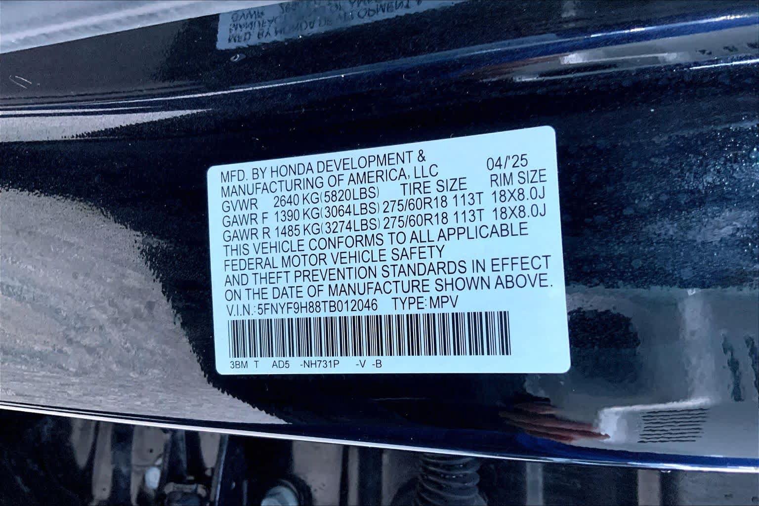 Certified 2026 Honda Passport TrailSport Elite image 34