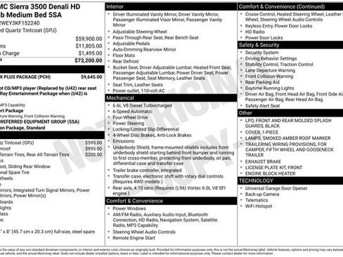 Used 2019 GMC Sierra 3500 Denali w/ Duramax Plus Package image 35