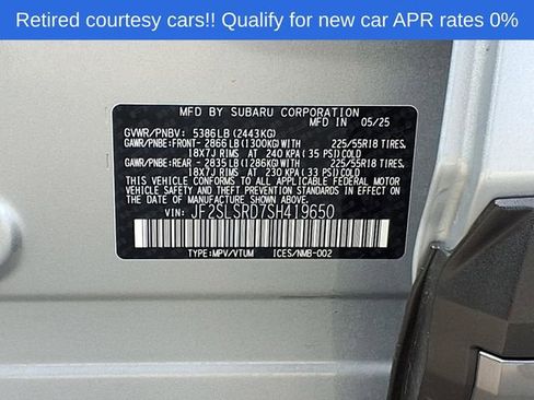 Certified 2025 Subaru Forester Limited AWD/4WD image 10