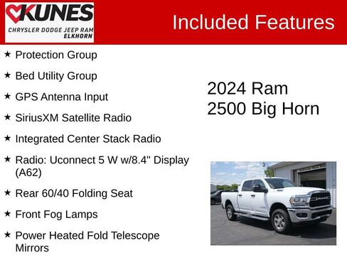 Used 2024 RAM 2500 Big Horn w/ Bed Utility Group AWD/4WD image 3