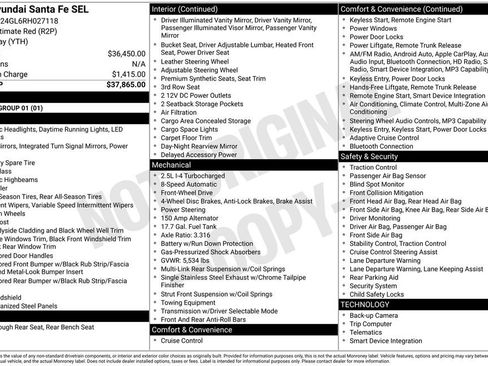 Used 2024 Hyundai Santa Fe SEL image 39