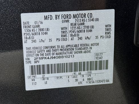 Used 2016 Ford Edge SEL w/ Equipment Group 201A image 38