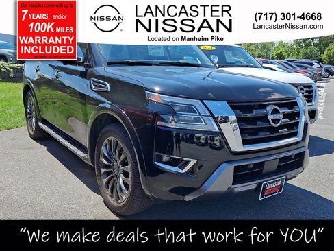 Certified 2024 Nissan Armada Platinum w/ Captain's Chairs Package AWD/4WD image 1