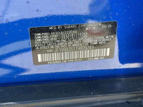 New 2026 Subaru WRX tS w/ Accessory Package #2 AWD/4WD image 33