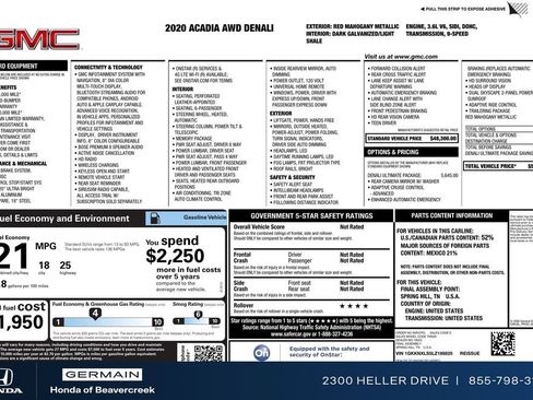 Used 2020 GMC Acadia Denali w/ Denali Ultimate Package image 33