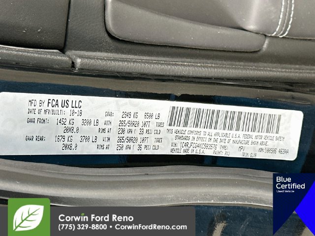 Used 2019 Jeep Grand Cherokee Overland AWD/4WD image 37