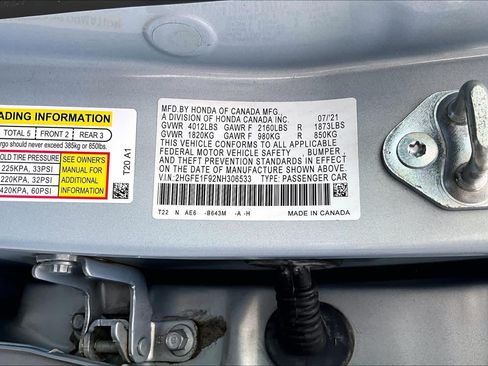 Used 2022 Honda Civic Touring image 34