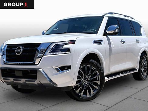 Used 2023 Nissan Armada Platinum w/ Captain's Chairs Package AWD/4WD image 1