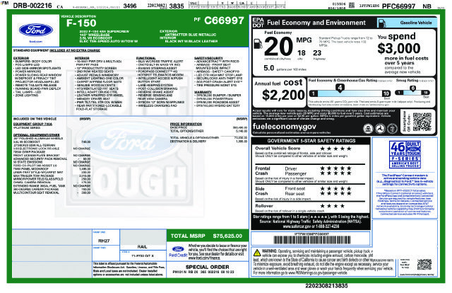 Used 2023 Ford F150 Platinum w/ Max Trailer Tow Package AWD/4WD image 38