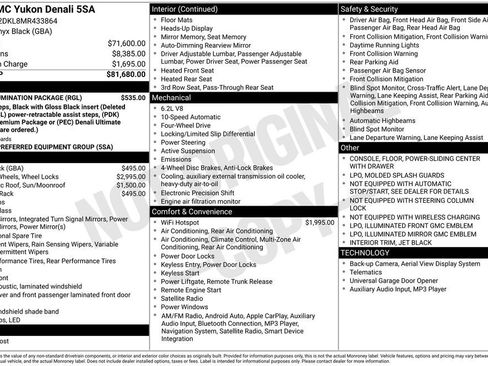 Used 2021 GMC Yukon Denali w/ LPO, Illumination Package image 11