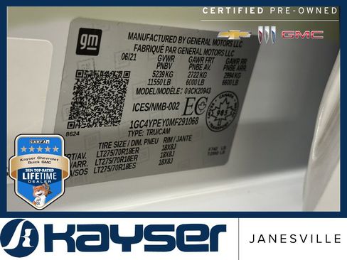 Certified 2021 Chevrolet Silverado 2500 LTZ w/ LTZ Convenience Package image 43