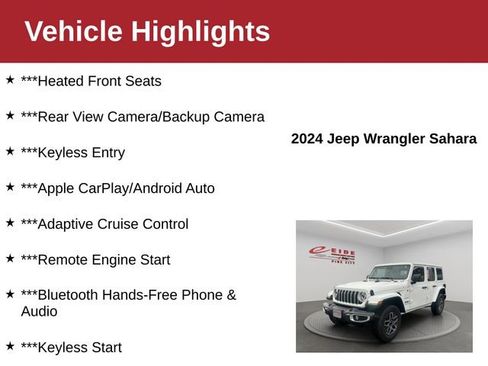 Used 2024 Jeep Wrangler Unlimited Sahara AWD/4WD image 4