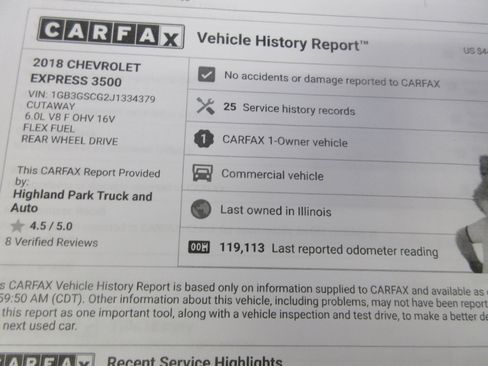 Used 2018 Chevrolet Express 3500 w/ Driver Convenience Package image 40