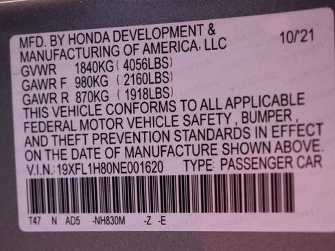 Used 2022 Honda Civic Sport Touring image 15