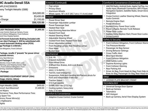 Used 2019 GMC Acadia Denali w/ Technology Package image 36