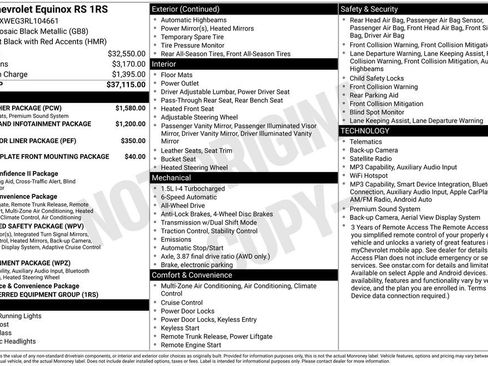 Used 2024 Chevrolet Equinox RS w/ RS Leather Package AWD/4WD image 6