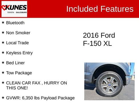 Used 2016 Ford F150 XLT image 2
