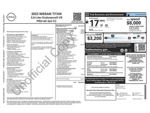 Used 2023 Nissan Titan PRO-4X w/ Pro-4x Convenience Package image 4