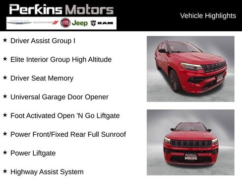 Certified 2023 Jeep Compass High Altitude w/ Driver Assist Group I image 2