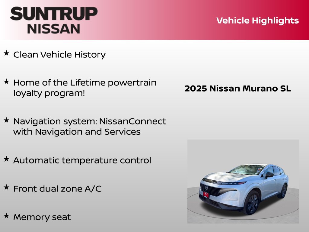Certified 2025 Nissan Murano SL AWD/4WD image 8