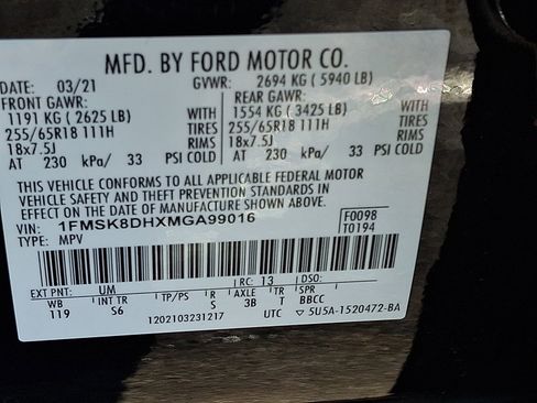 Used 2021 Ford Explorer XLT w/ Equipment Group 202A image 29