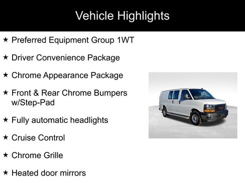 Used 2024 GMC Savana 2500 w/ Driver Convenience Package image 2