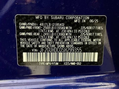 Certified 2025 Subaru Crosstrek 2.5i Premium AWD/4WD image 35