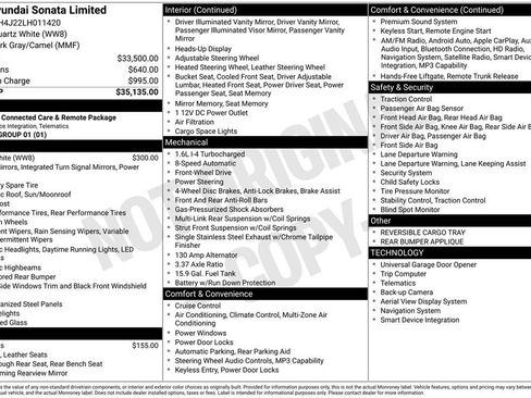 Used 2020 Hyundai Sonata Limited image 16