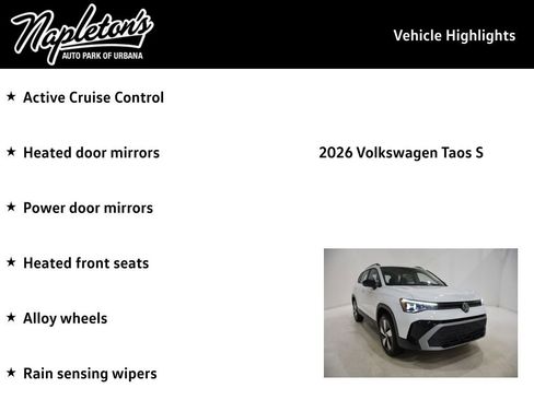 New 2026 Volkswagen Taos S AWD/4WD image 16