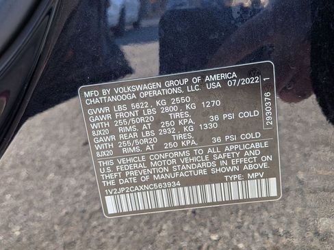 Used 2022 Volkswagen Atlas SE image 33