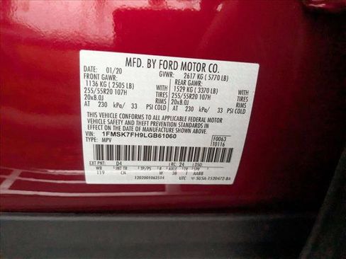 Used 2020 Ford Explorer Limited w/ Class III Trailer Tow Package image 15