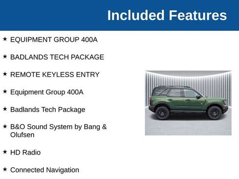 New 2025 Ford Bronco Sport Badlands w/ Badlands Tech Package AWD/4WD image 4