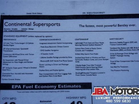 Used 2010 Bentley Continental GT Supersports image 73