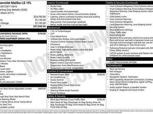 Used 2025 Chevrolet Malibu LS w/ Driver Confidence Package FWD image 42