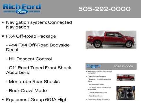 Certified 2025 Ford F150 King Ranch w/ FX4 Off-Road Package AWD/4WD image 11